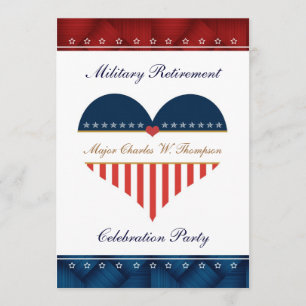 Personalisierte Einladung des Party zur militärisc