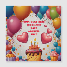 Personalisierte Einladung Geburtstag Postkarte Ein