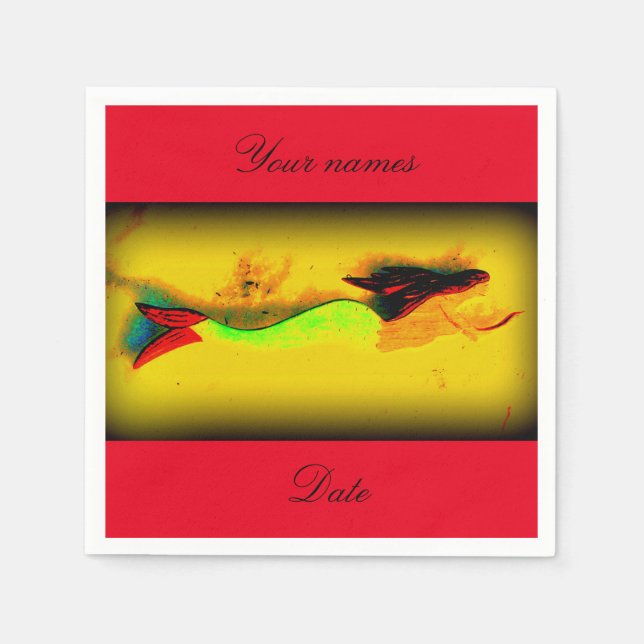 personalisierte Einladung Serviette (Vorderseite)