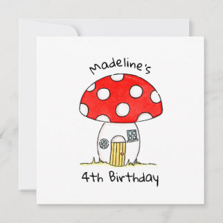 Personalisierte Einladung von Toadstool Kindern