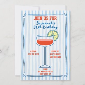Personalisierte Einladung zum 30. Geburtstag