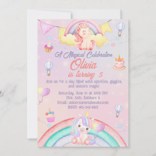 Personalisierte Einladung zum Geburtstag von Unico