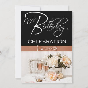 Personalisierte Einladung zur 50. Geburtstagsparte