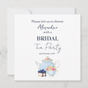 Personalisierte Einladung zur Hochzeitstee-Party