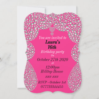 personalisierte Einladungen zum 16. Geburtstag