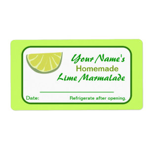 Personalisierte einmachende Aufkleber-Limone