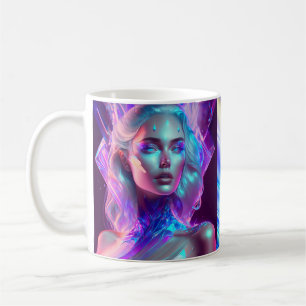 Personalisierte Eisgöttin Prinzessin Kriegerin Kaffeetasse