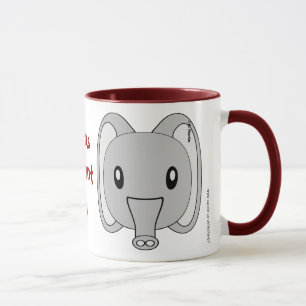 Personalisierte Elefant-Tasse Tasse