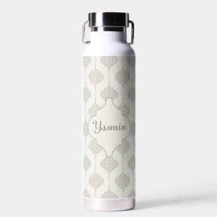 Personalisierte Elegant-Neutral-Arabesque Trinkflasche