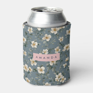 Personalisierte elegante blaue Mandelblüte Dosenkühler