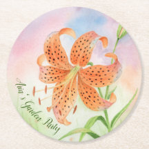 Personalisierte elegante botanische Tigerlilie