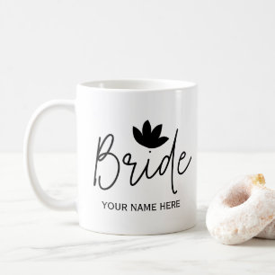 Personalisierte elegante Braut Hochzeiten  Kaffeetasse