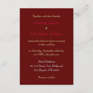 Personalisierte elegante Imitate Goldene Hochzeit  Einladung