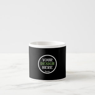 Personalisierte, elegante, klassische Hochzeitsges Espressotasse