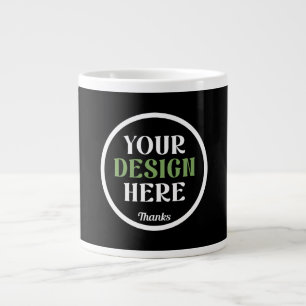 Personalisierte, elegante, klassische Hochzeitsges Jumbo-Tasse