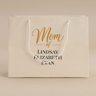 Personalisierte elegante Mama Große Geschenktüte