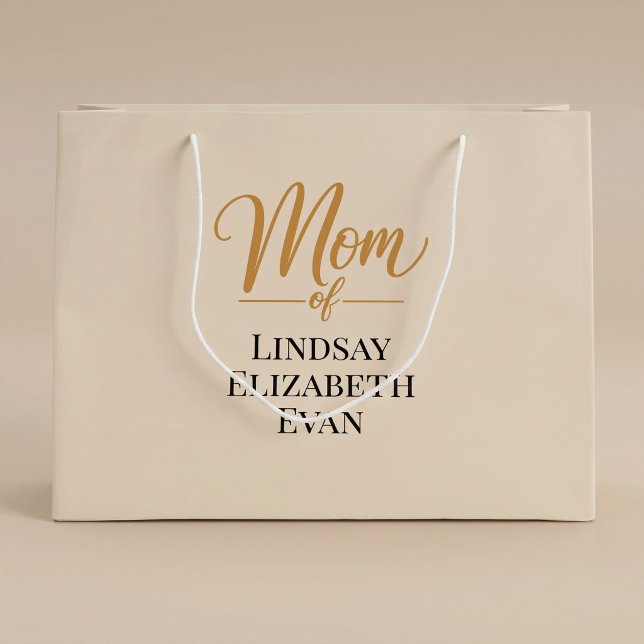 Personalisierte elegante Mama Große Geschenktüte (Von Creator hochgeladen)