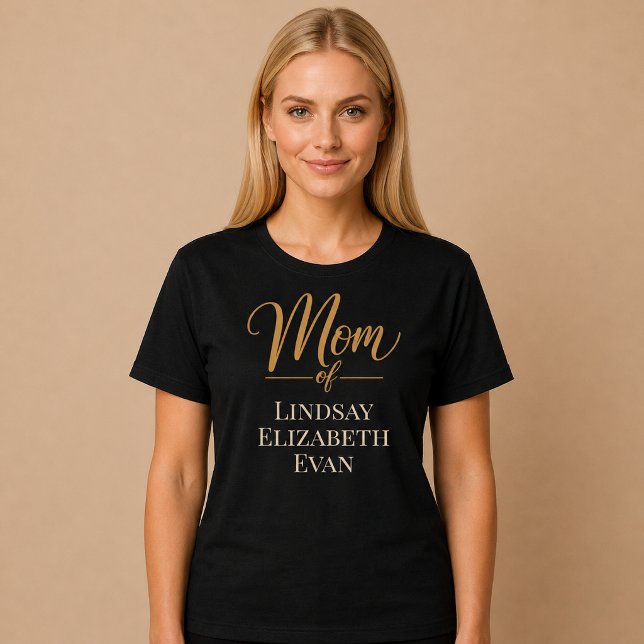 Personalisierte Elegante Mutter T-Shirt (Von Creator hochgeladen)