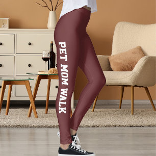 Personalisierte elegante Pet Mom Weihnachts-Crimso Leggings