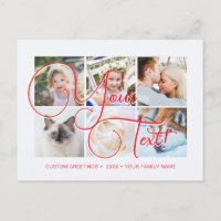 Personalisierte elegante Schrift 6 Fotos Universal
