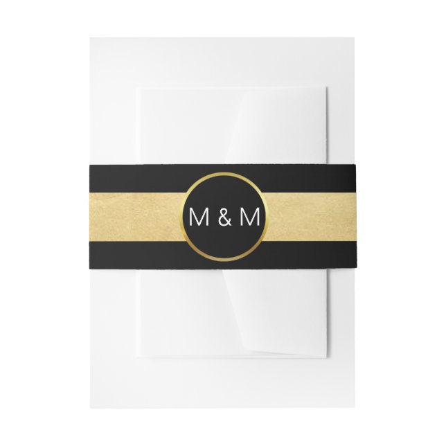 Personalisierte elegante schwarze einladungsbanderole (Vorderseite Beispiel)