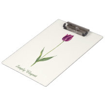 Personalisierte elegante violette Tulpe