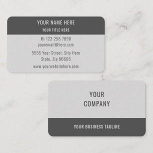 Personalisierte, elegante Visitenkarte Ihre Textin