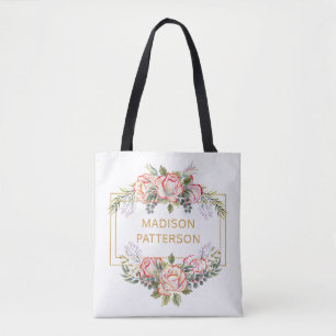 Personalisierte elegante Wasserfarbe Floral Girly