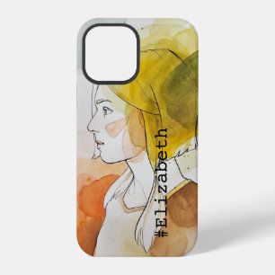 Personalisierte elegante Wasserfarbenmalerei farbe iPhone 12 Pro Hülle