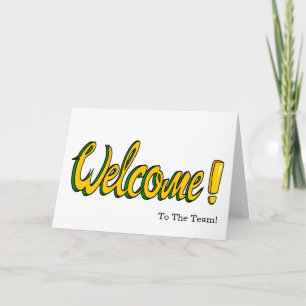 Personalisierte Elegante Welcome Card Karte