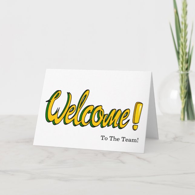 Personalisierte Elegante Welcome Card Karte (Vorderseite)