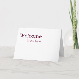 Personalisierte Elegante Welcome Card Karte