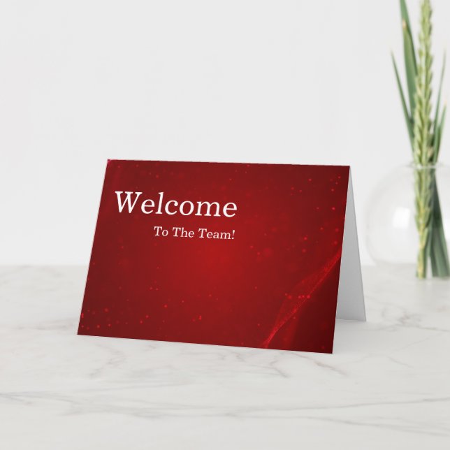 Personalisierte Elegante Welcome Card Karte (Vorderseite)