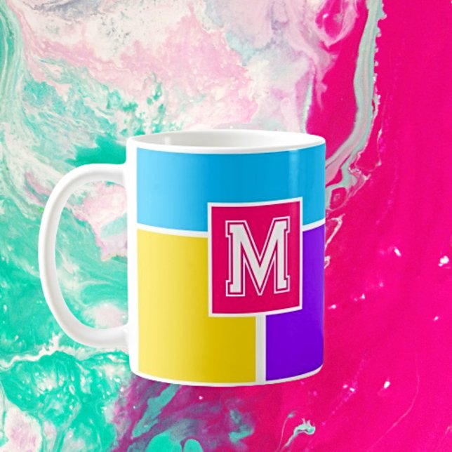 Personalisierte Eleganz: Mit Monogramm lebendig Kaffeetasse (Von Creator hochgeladen)