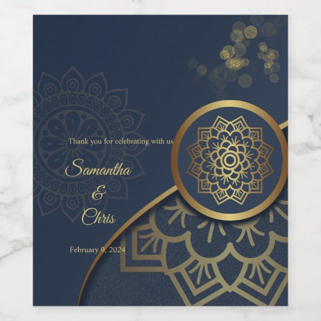 Personalisierte Eleganz Weinetikett (Einzelnes Label)