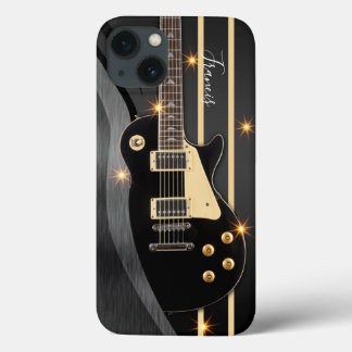 Personalisierte elektrische Gitarre mit Individuel Case-Mate iPhone Hülle