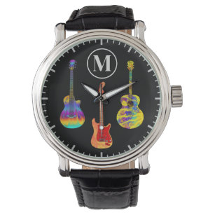 Personalisierte elektrische Gitarren Armbanduhr