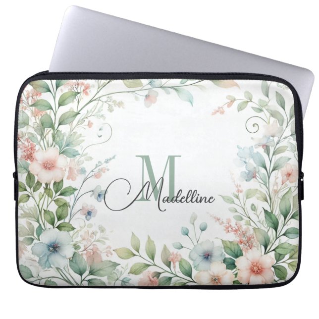 Personalisierte Elektronik | Wilde kleine Blume Laptopschutzhülle (Vorderseite)