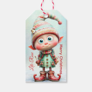 Personalisierte Elf-Geschenkanhänger Weihnachten Geschenkanhänger