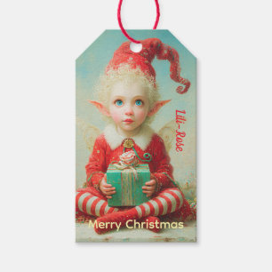 Personalisierte Elf-Geschenkanhänger Weihnachten Geschenkanhänger