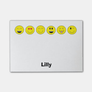 Personalisierte Emojis Anmerkungen Post-it Klebezettel