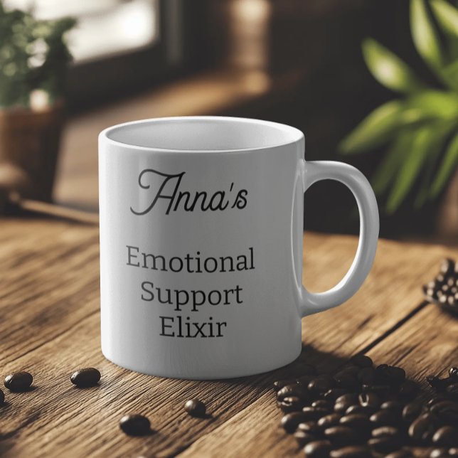 Personalisierte emotionale Unterstützung Kaffeetasse (Emotional Support Mug)