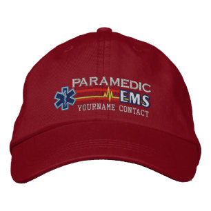Personalisierte EMS Paramedic Star of Life Bestickte Kappe