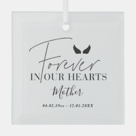 Personalisierte Engelsflügel Weihnachtsbaum C Ornament Aus Glas