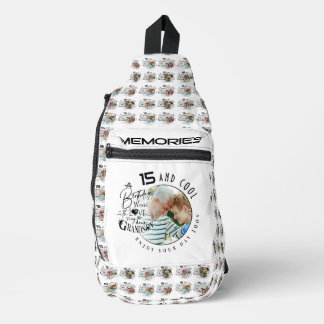 Personalisierte Enkel-Geburtstagsfoto-Geschenke Crossbody Bag