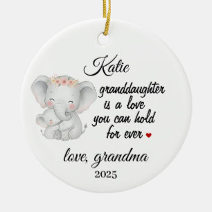 Personalisierte Enkelin, Geschenk von Oma Keramik Ornament
