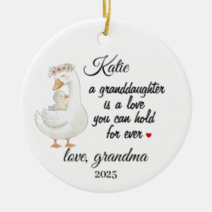 Personalisierte Enkelin, Geschenk von Oma Keramik Ornament
