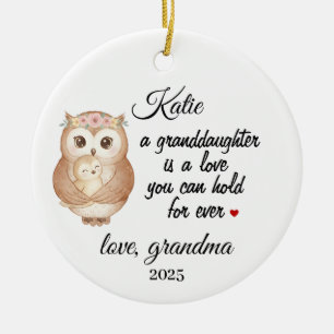 Personalisierte Enkelin, Geschenk von Oma Keramik Ornament