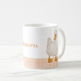 Personalisierte Enten-Tasse – Süßes Farmtier-Desig Kaffeetasse