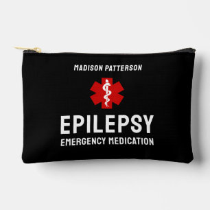 Personalisierte Epilepsie-Notfall-Essentials Zubehörtasche